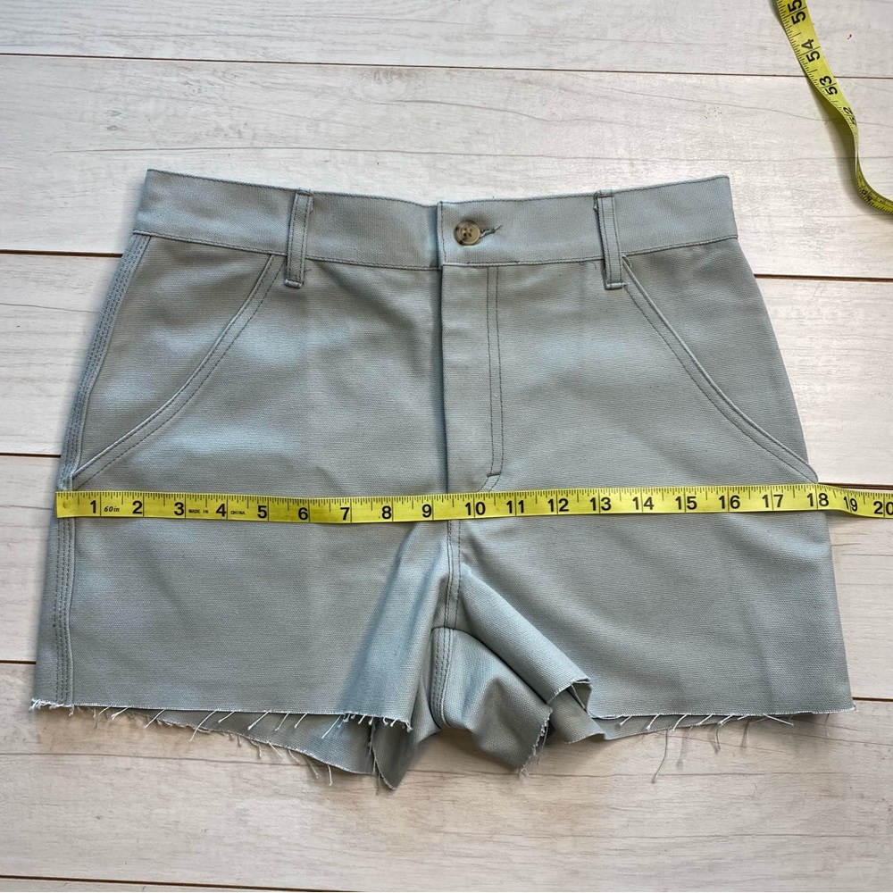 UO Urban Renewal Remnants Canvas Carpenter Shorts Sz S NWT Mint Seafoam Sea Salt - Picture 10 of 12